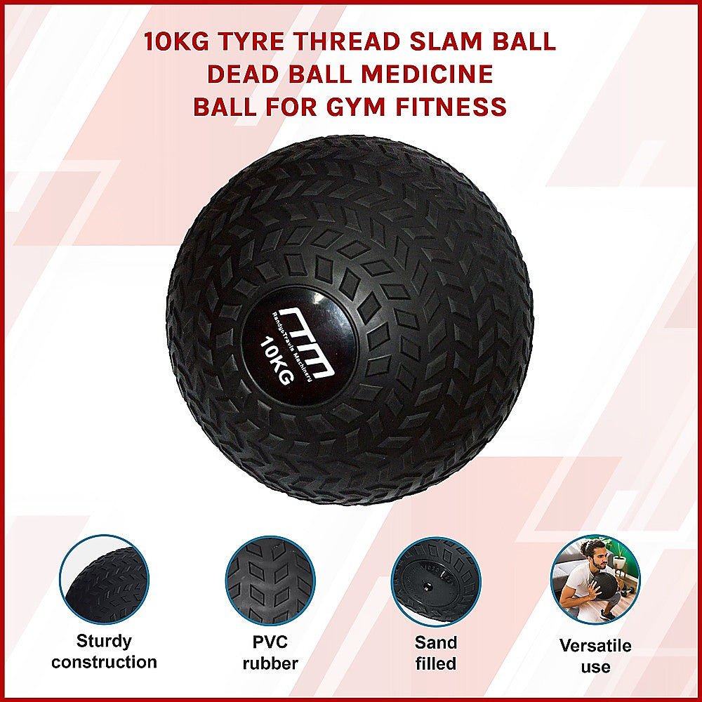 10kg Tyre Thread Slam Ball - Crafty Golf