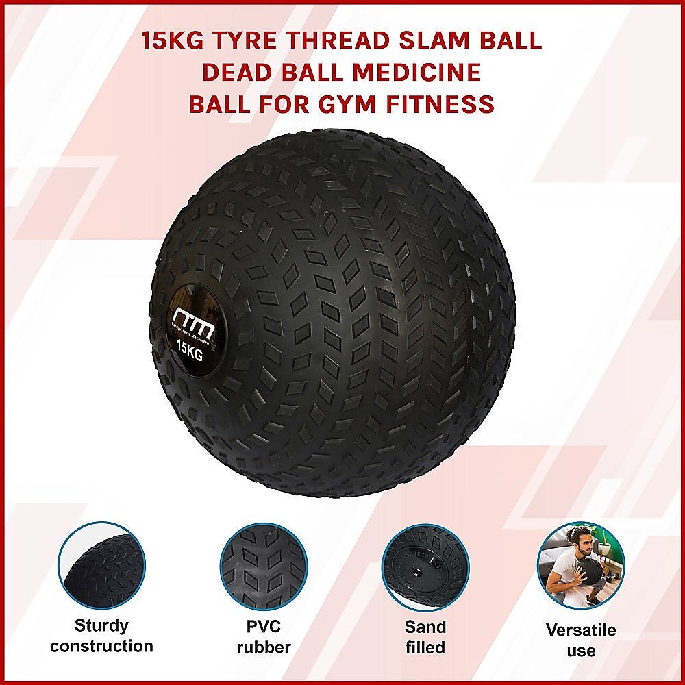 15kg Tyre Thread Slam Ball - Crafty Golf