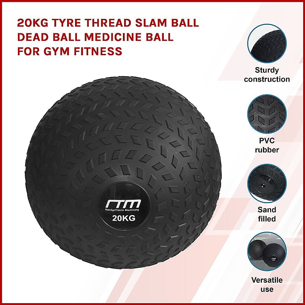 20kg Tyre Thread Slam Ball - Crafty Golf