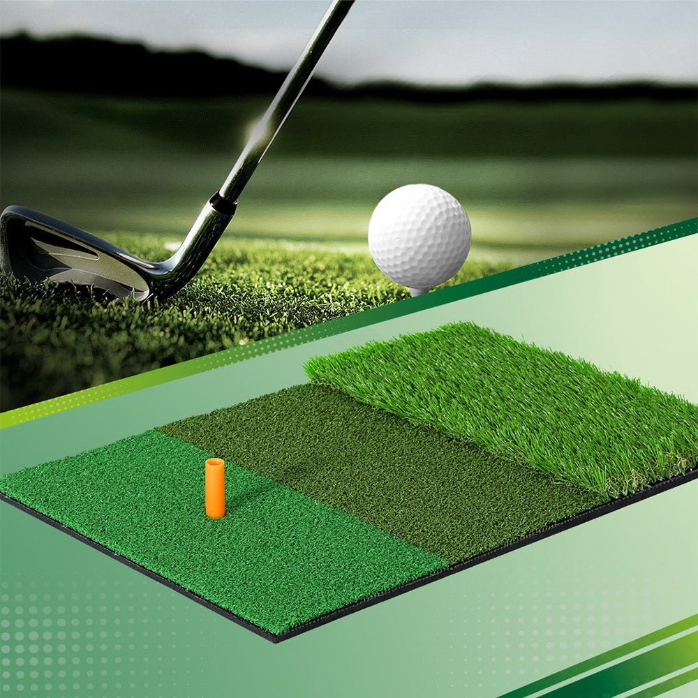 3 - in - 1 Golf Hitting Mat - Portable Driving Range Practice Aid - Crafty Golf