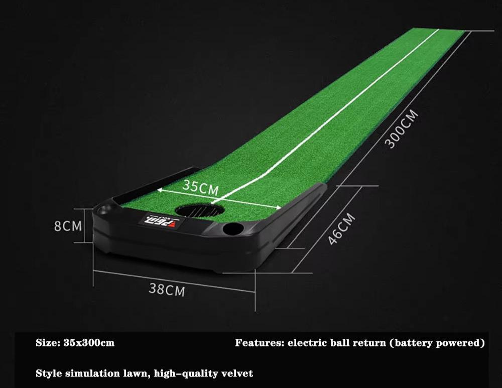 3M Indoor Putting Mat with Automatic Ball Return - Crafty Golf