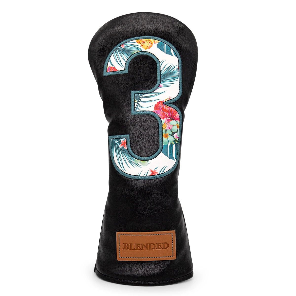 Black Hawaiian Summer Golf Head Covers - Crafty Golf