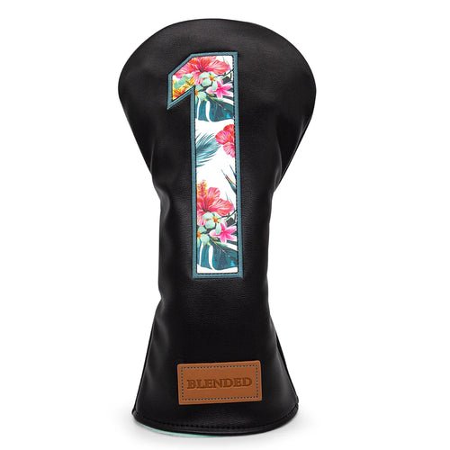 Black Hawaiian Summer Golf Head Covers - Crafty Golf