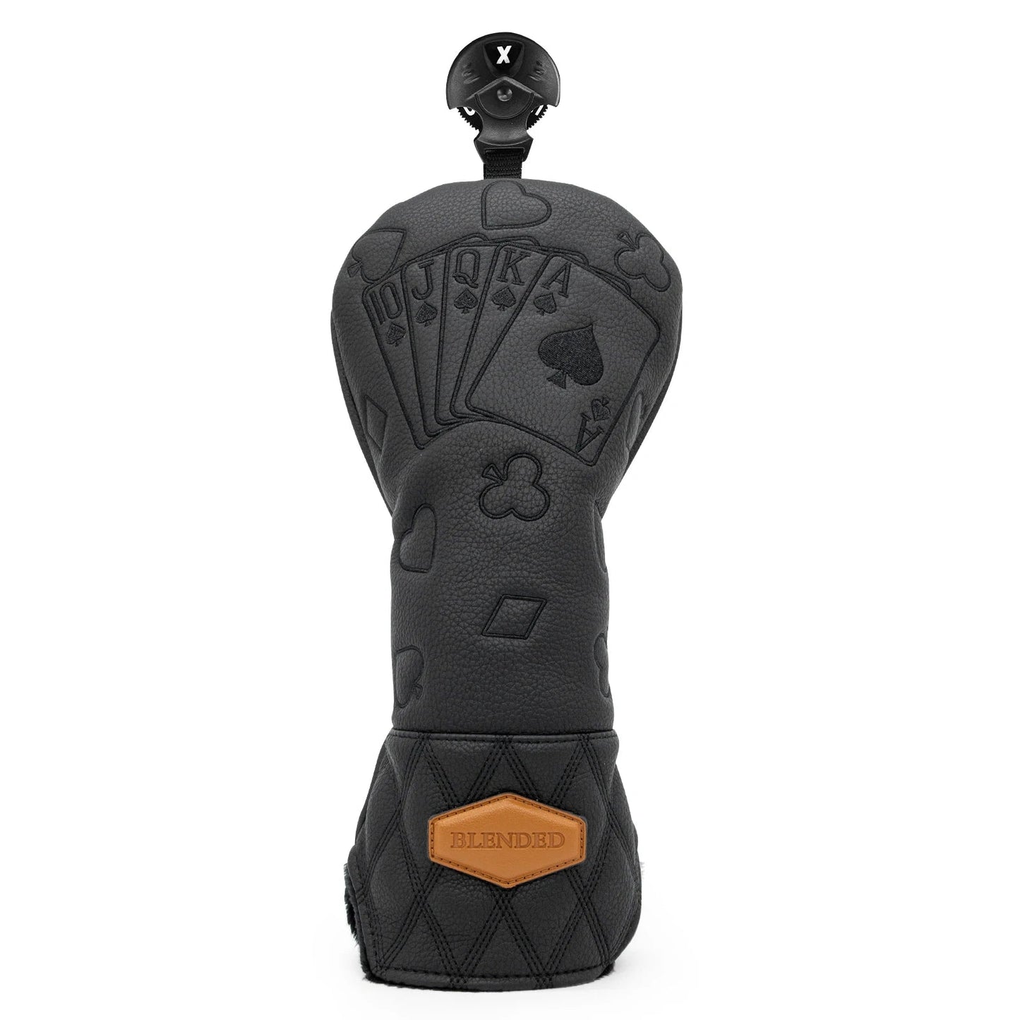 Black Lucky Poker Wood Head Covers - Crafty Golf