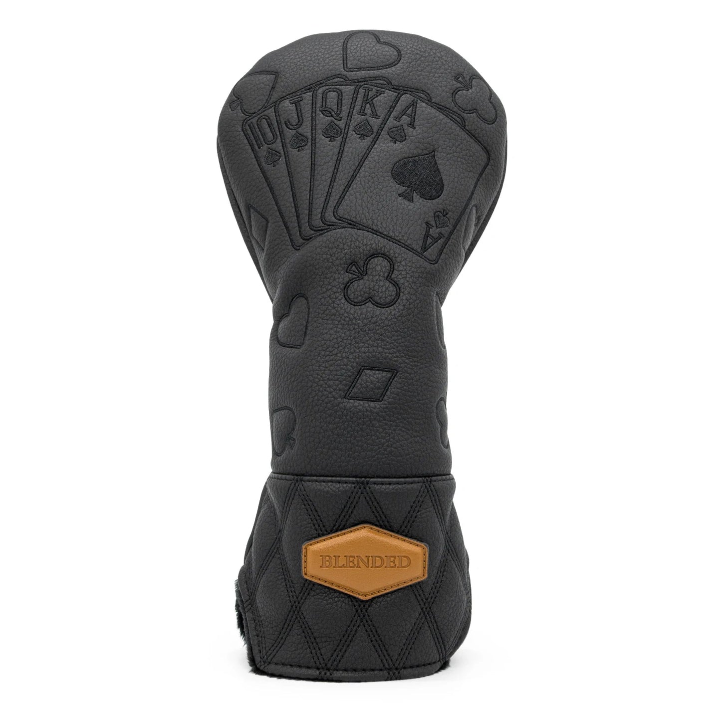 Black Lucky Poker Wood Head Covers - Crafty Golf