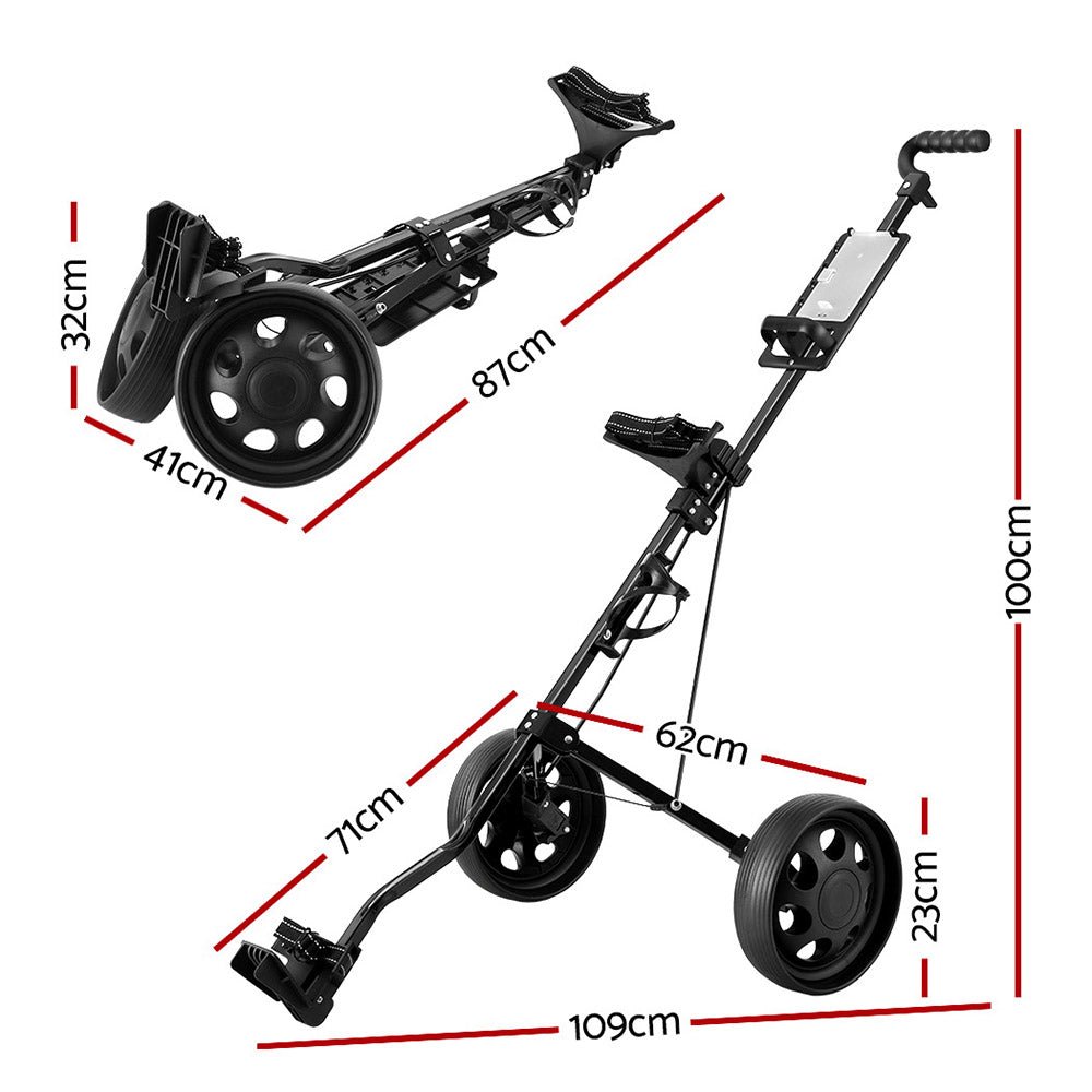 Everfit 2 Wheel Golf Buggy - Crafty Golf