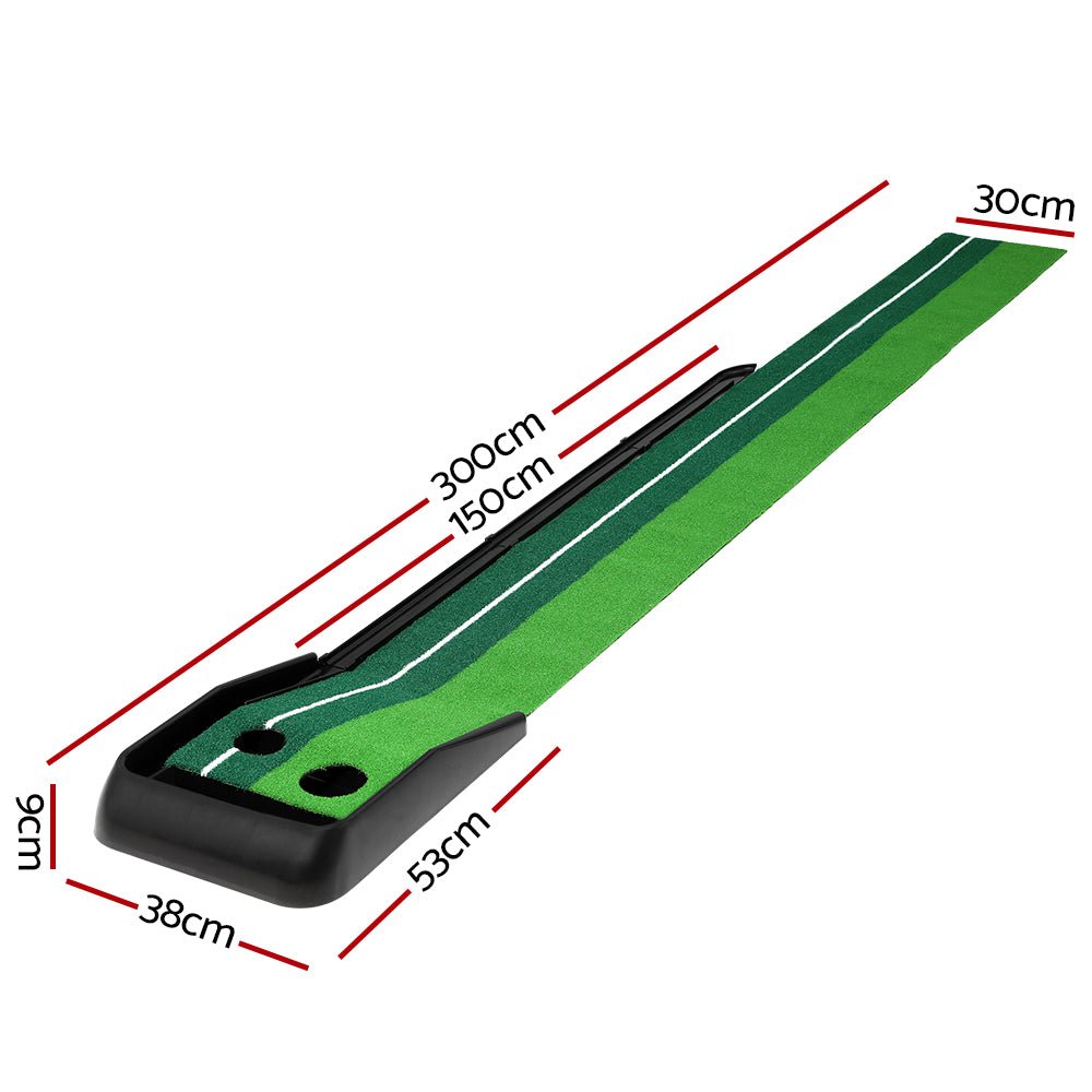 Everfit 3M Golf Putting Mat with Ball Return - Crafty Golf