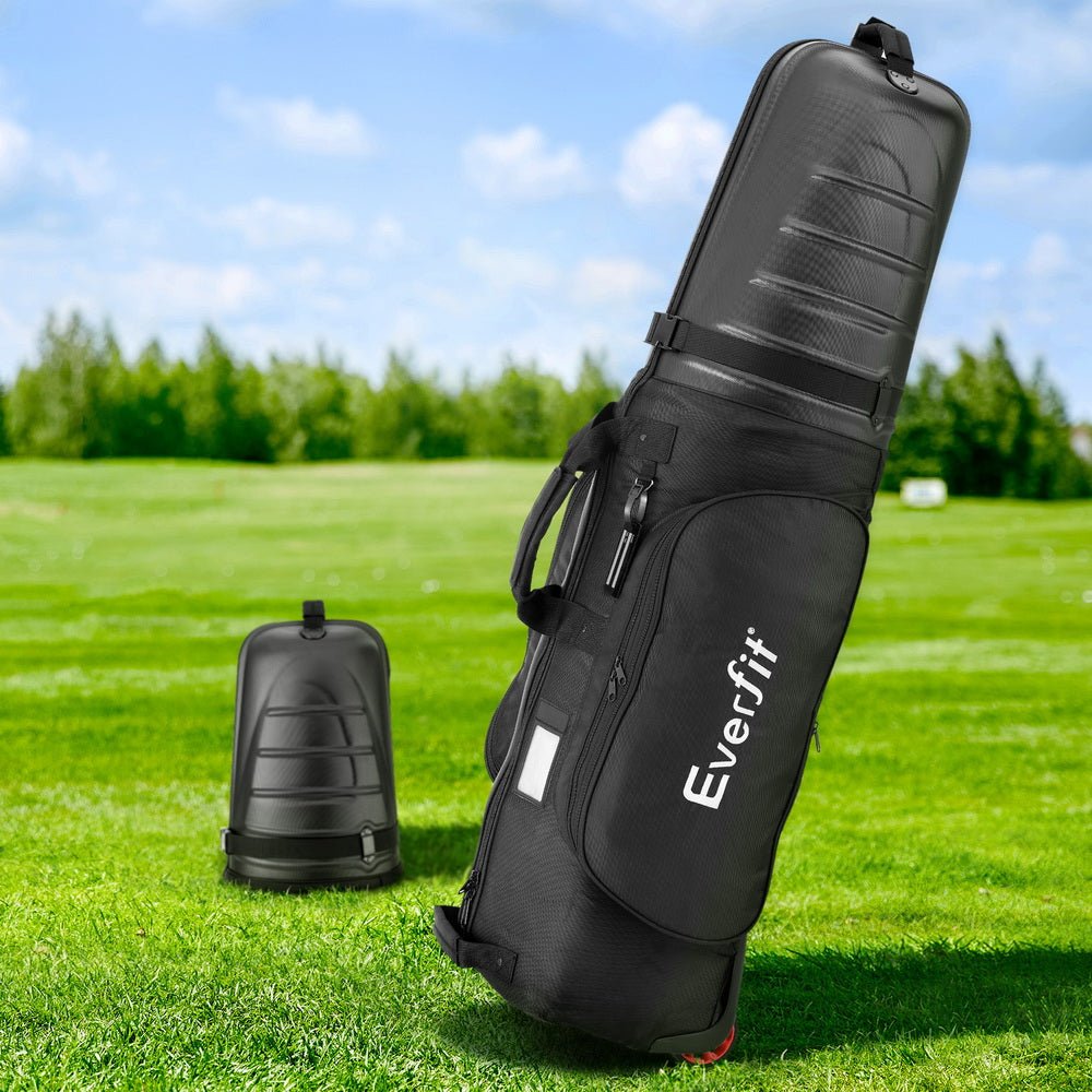 Everfit Golf Travel Bags - Semi - Hard Shell with Wheels - Crafty Golf