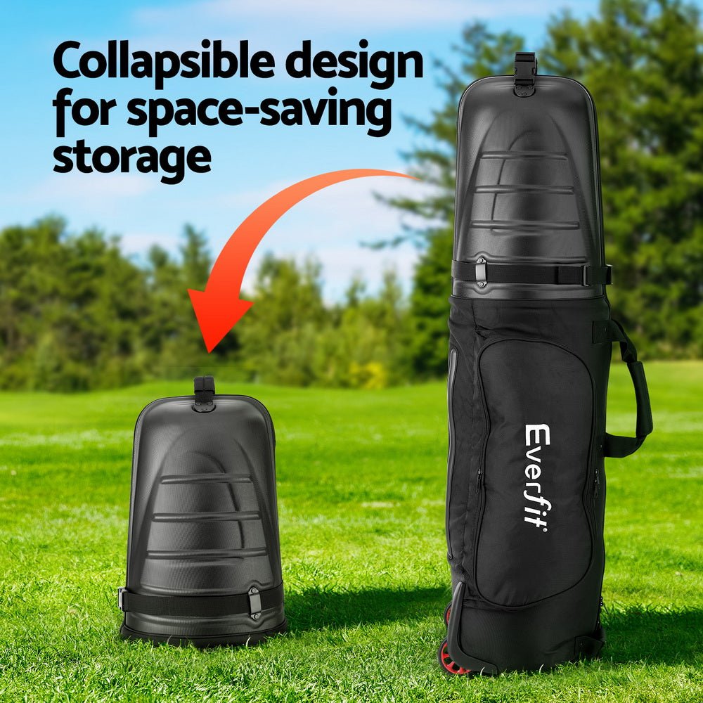 Everfit Golf Travel Bags - Semi - Hard Shell with Wheels - Crafty Golf