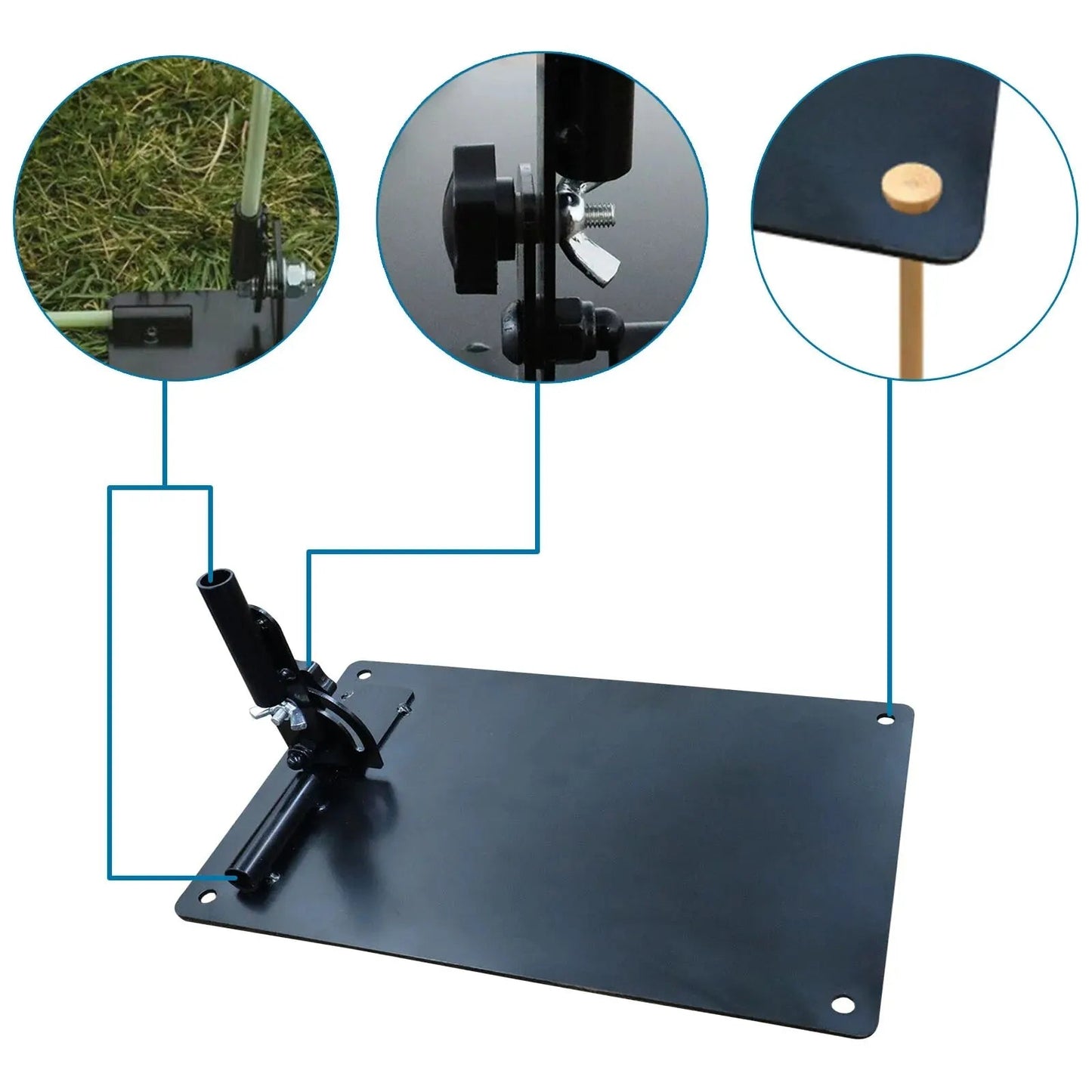 Golf Alignment Stick Holder Swing Practice Plate Plane Trainer - Crafty Golf