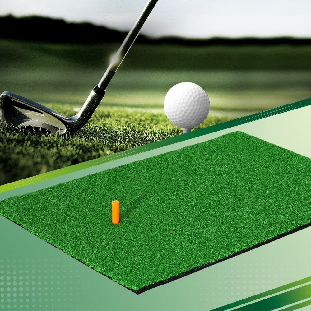 Golf Hitting Practice Mat Portable Training Aid 80x60cm - Crafty Golf