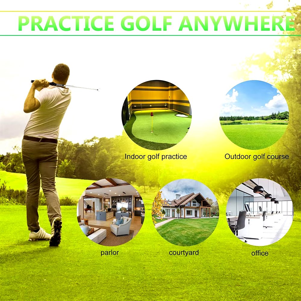 Golf Swing Trainer Golf Training Aids Stick Golf Practice Tools Balance Tempo Golf Swing Exerciser Golf Putting Exercises Sticks - Crafty Golf