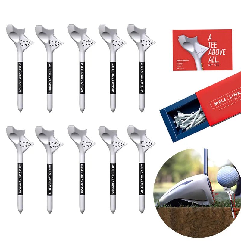 Golf Tees 10° Diagonal Insert - Enhanced Performance - Crafty Golf