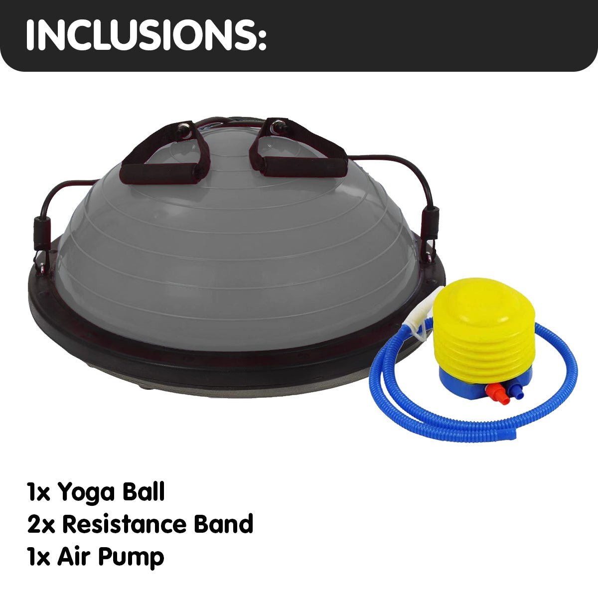 Powertrain Fitness Balance Ball Trainer - Grey - Crafty Golf