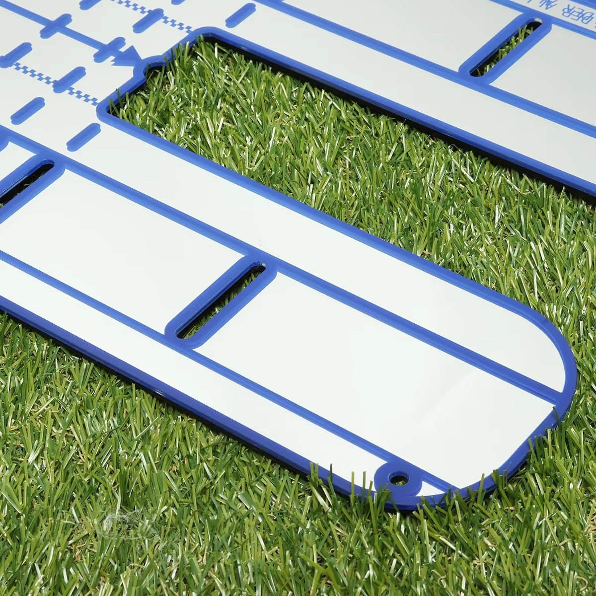 Premium Electric Blue Putting Mirror - Crafty Golf