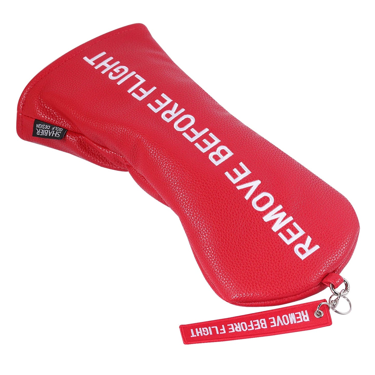 "Remove before Flight" Head Covers - Red - Crafty Golf