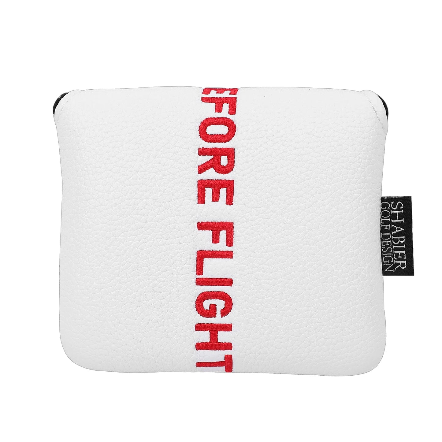 "Remove before Flight" Head Covers - White - Crafty Golf