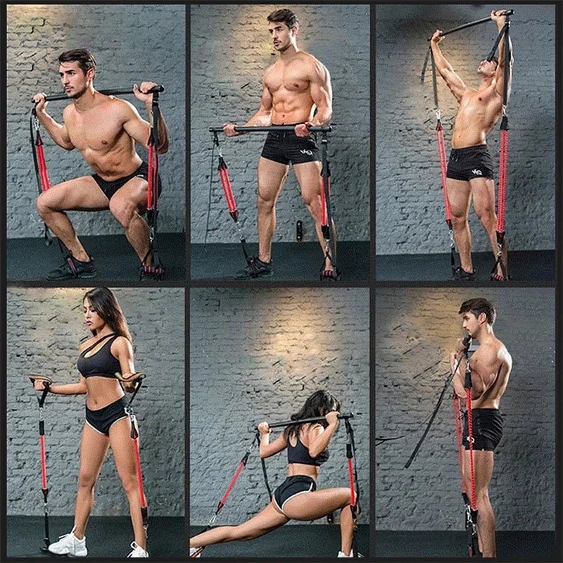 Resistance Bands with Pilates Stick - Crafty Golf