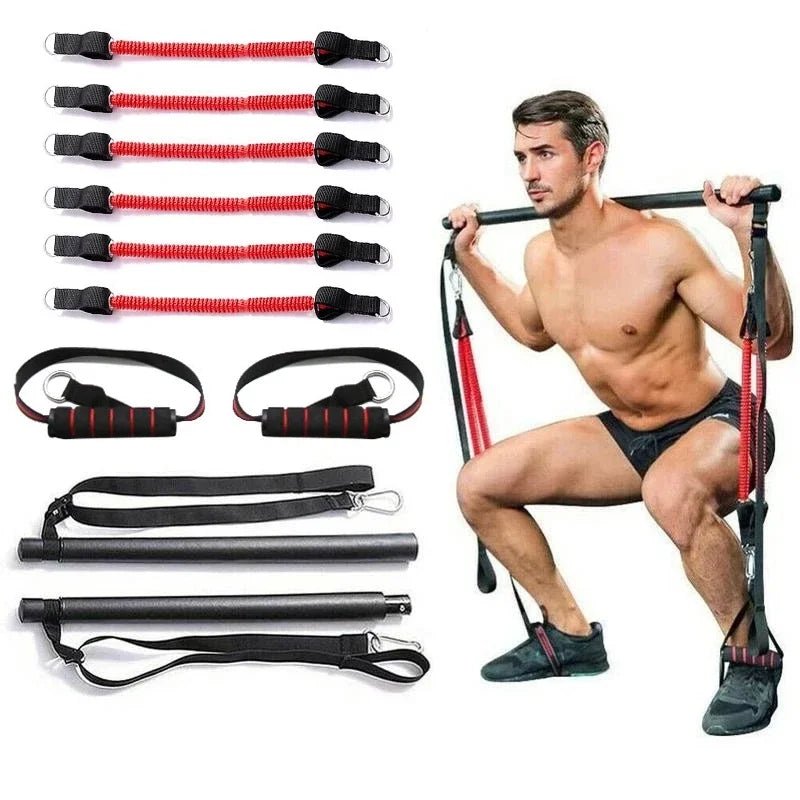 Resistance Bands with Pilates Stick - Crafty Golf