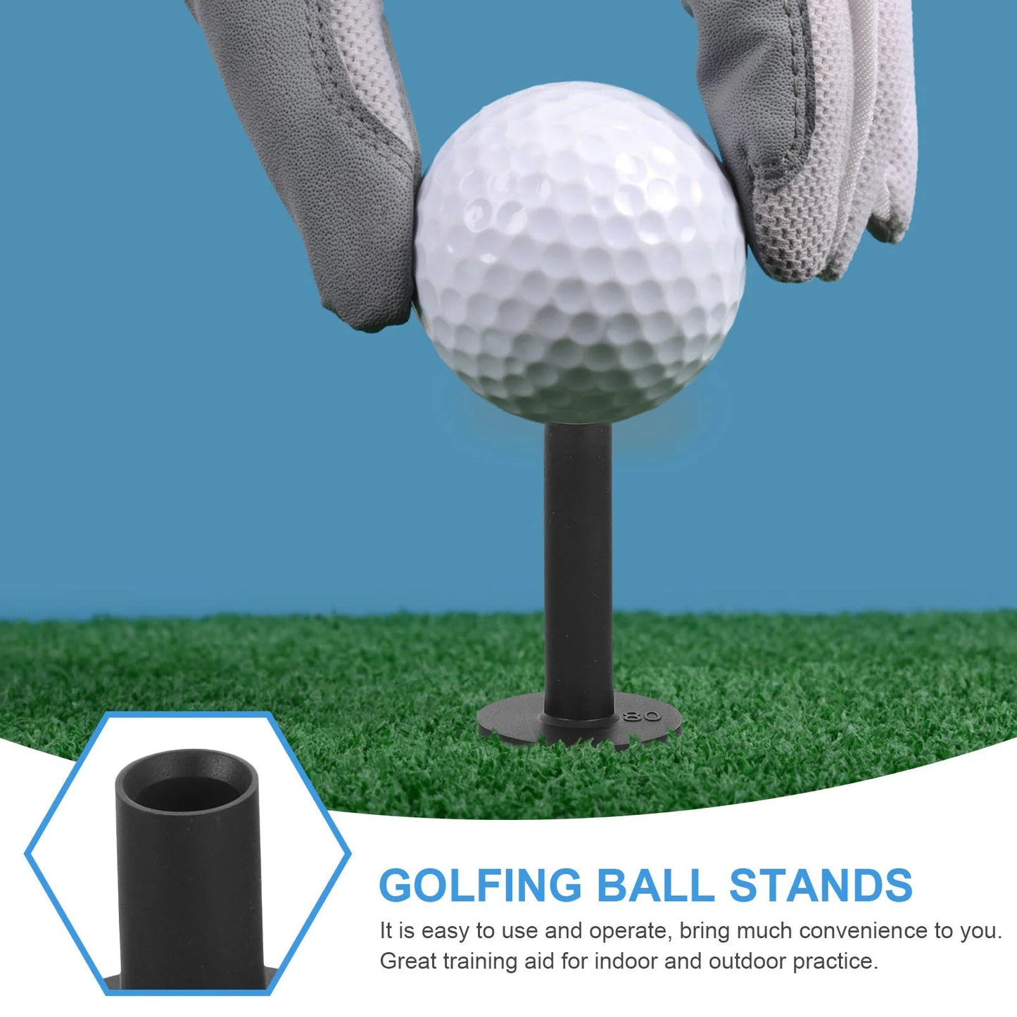 Silicone Golf Practice Mat Tees (5pcs) - Crafty Golf
