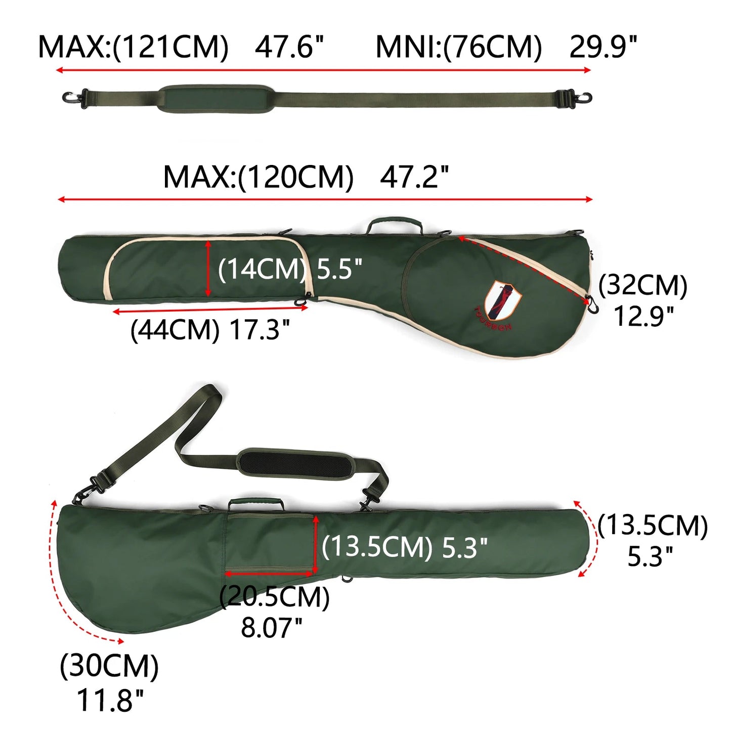 Tourbon Outdoor Nylon Golf Clubs Carry Bag – Lightweight Sunday Bag - Crafty Golf