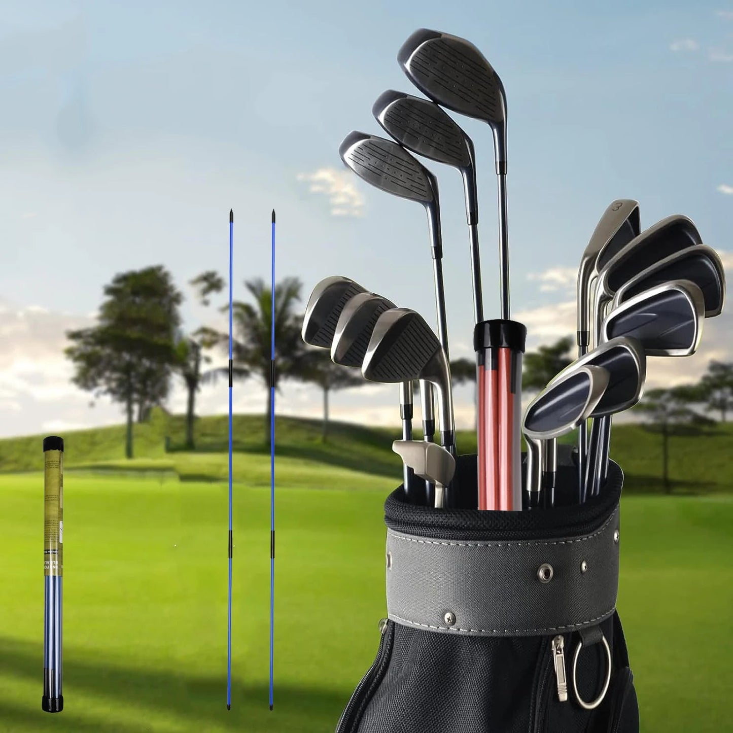 Tri - Fold Alignment Sticks - Crafty Golf