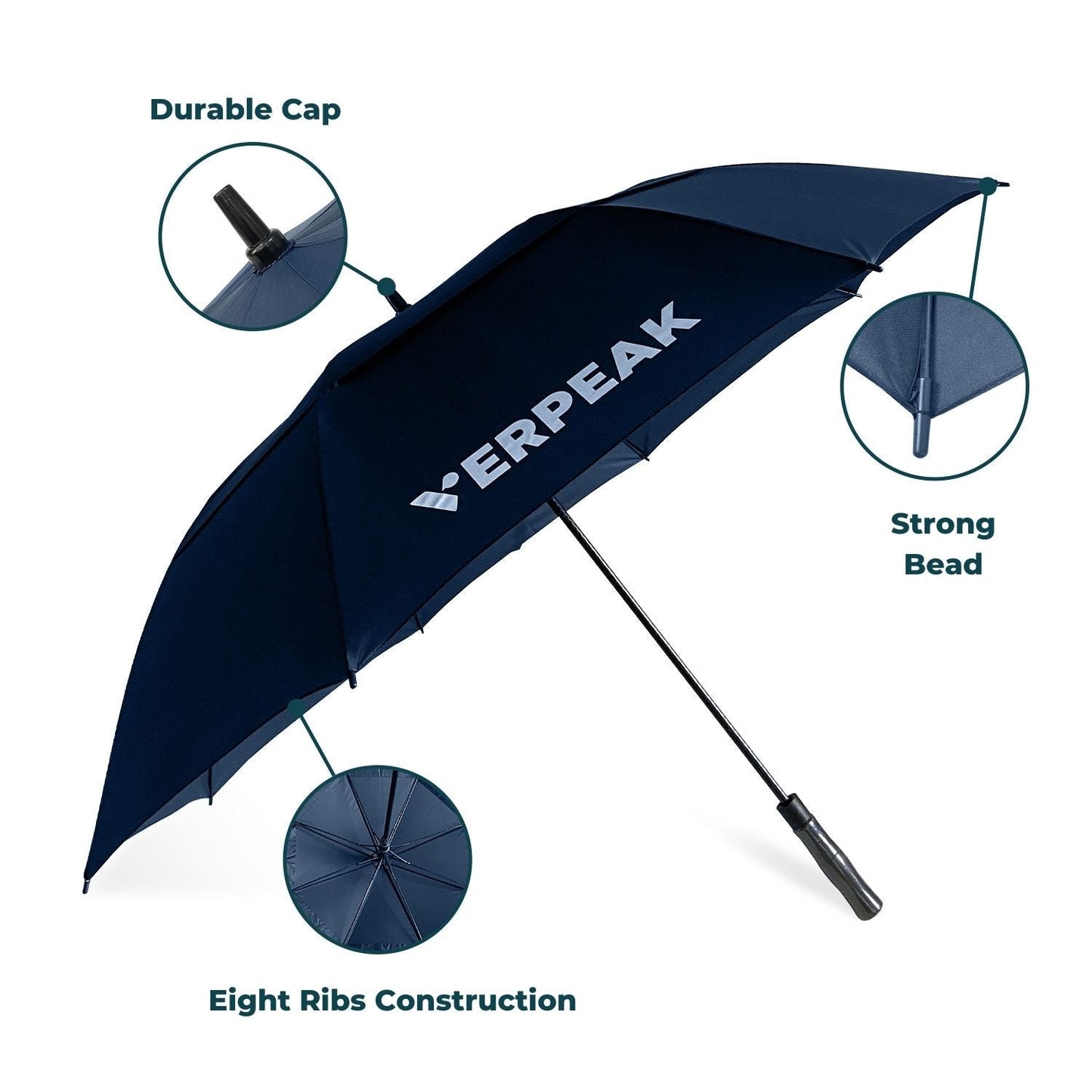 Verpeak Golf Umbrella 62" - Blue - Crafty Golf