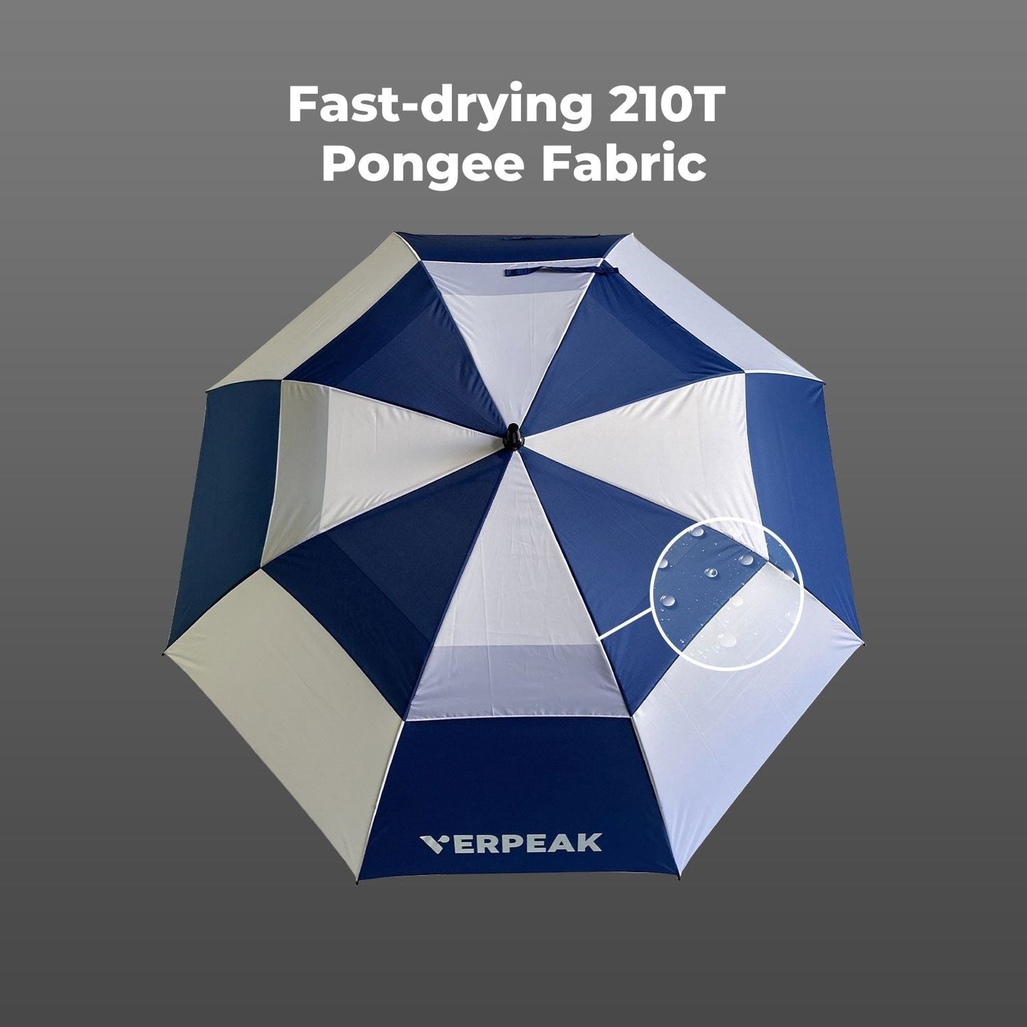 Verpeak Golf Umbrella 62" - Blue & White - Crafty Golf
