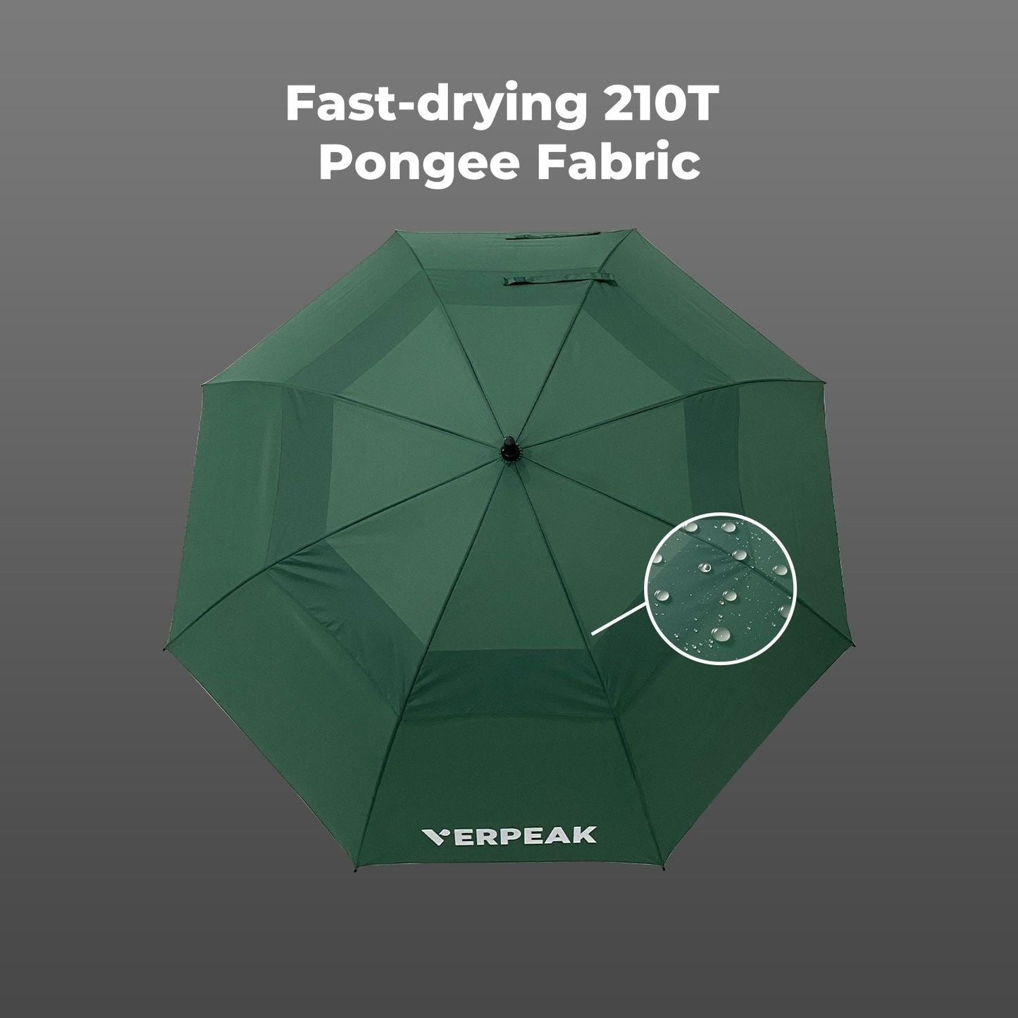 Verpeak Golf Umbrella 62" - Dark Green - Crafty Golf