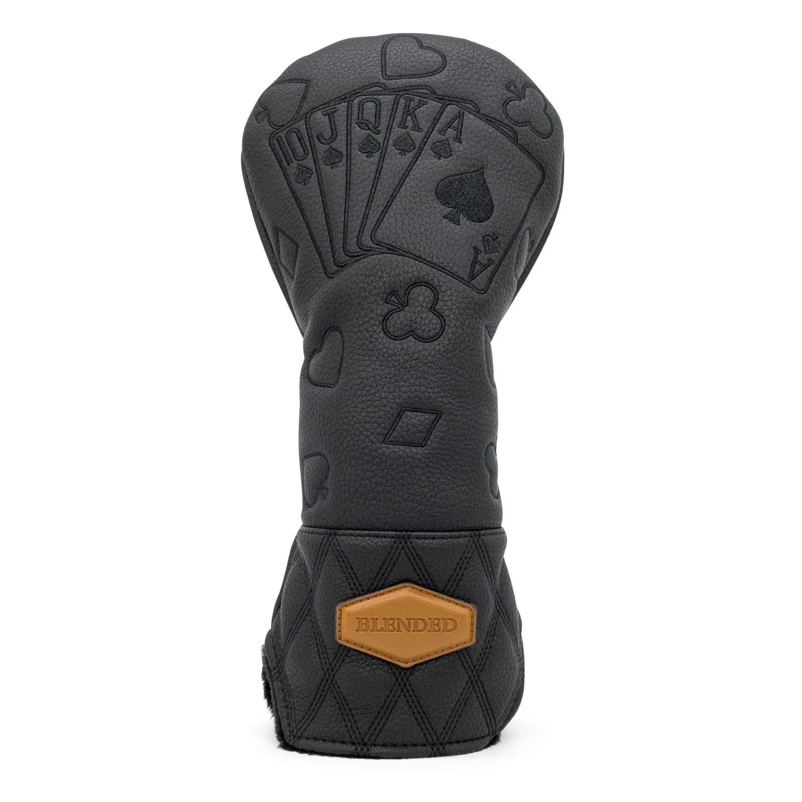 Black Lucky Poker Wood Head Covers - Crafty Golf