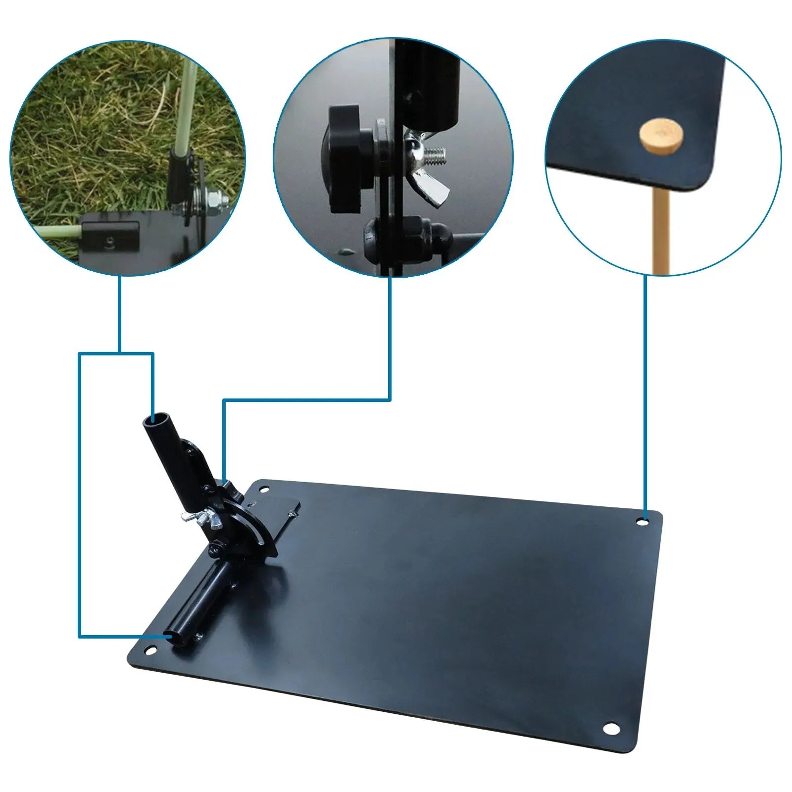 Golf Alignment Stick Holder Swing Practice Plate Plane Trainer - Crafty Golf