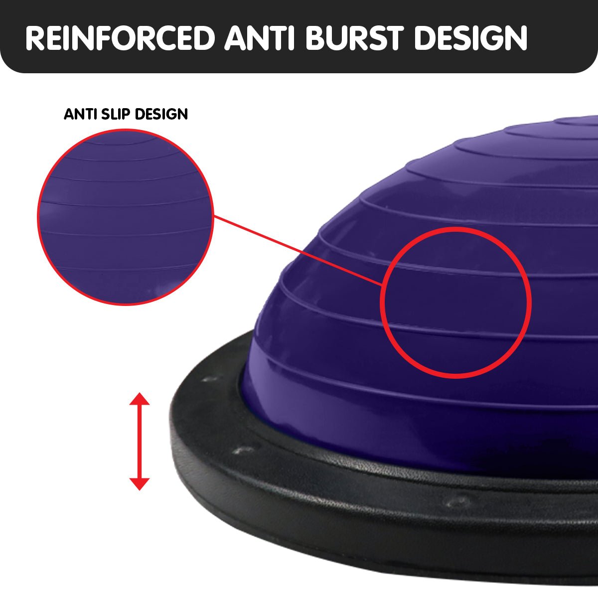 Powertrain Fitness Balance Ball Trainer - Purple - Crafty Golf