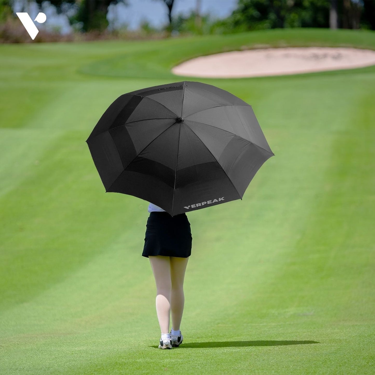 Verpeak Golf Umbrella 62" - Black - Crafty Golf