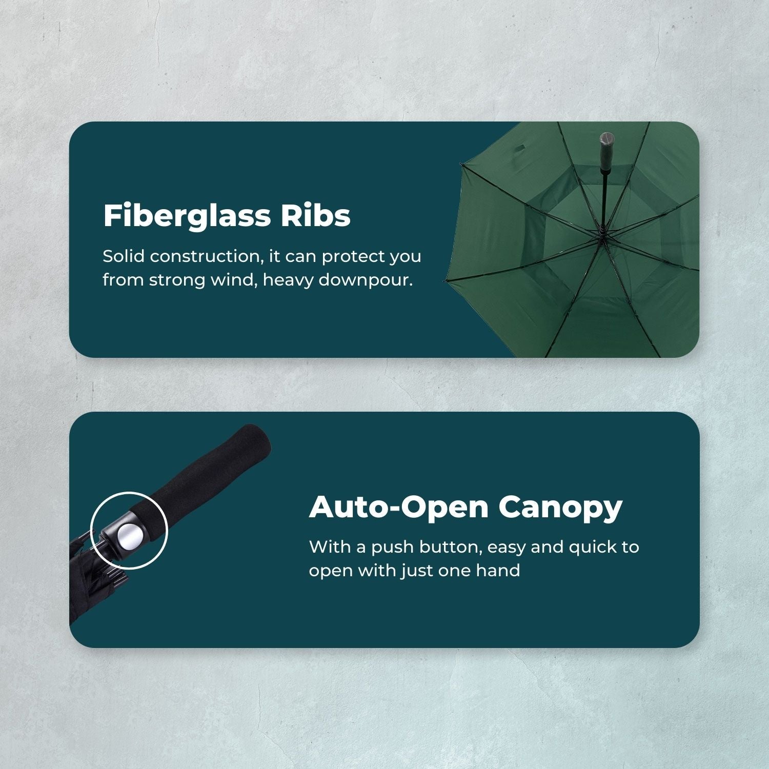Verpeak Golf Umbrella 62" - Dark Green - Crafty Golf