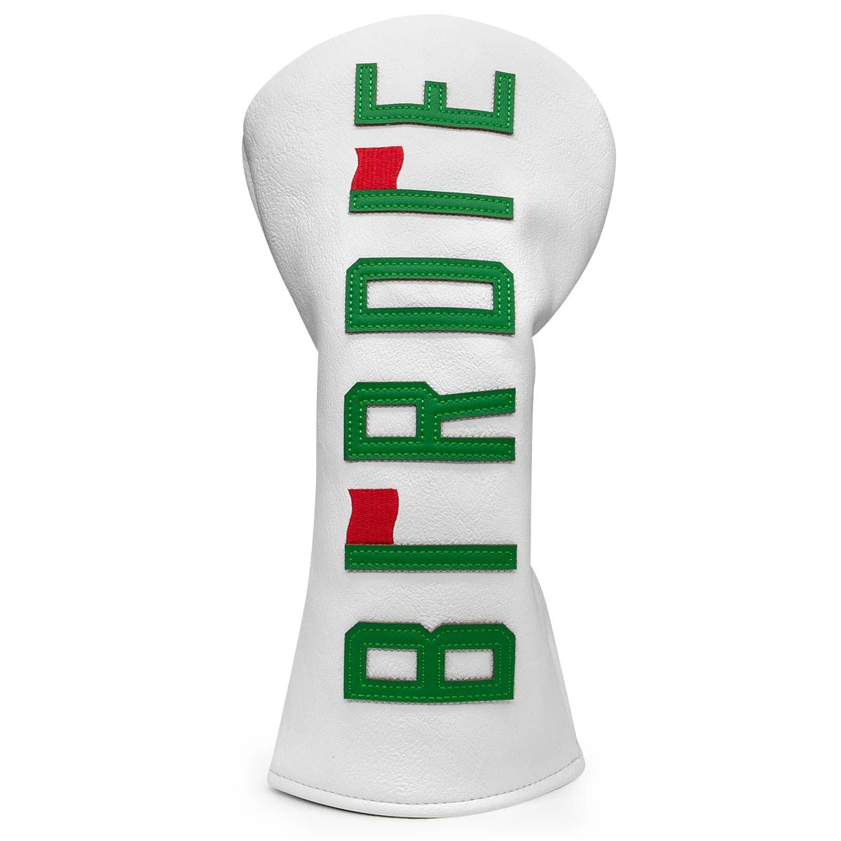 White BIRDIE Wood Head Covers - Crafty Golf