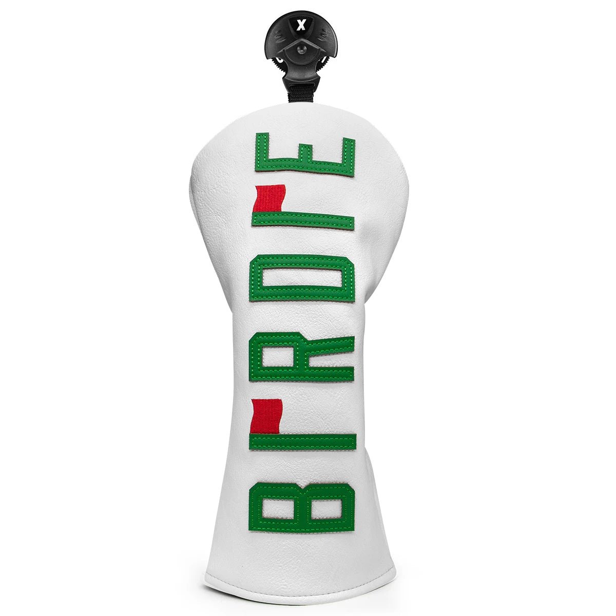 White BIRDIE Wood Head Covers - Crafty Golf